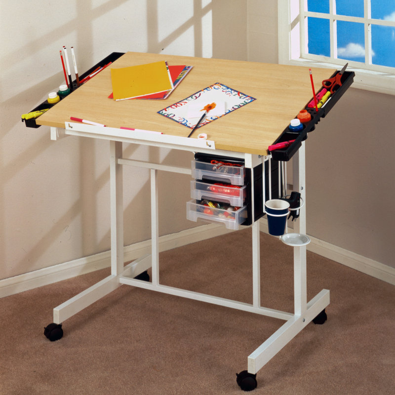 Inbox Zero Crabtree Drafting Table & Reviews Wayfair